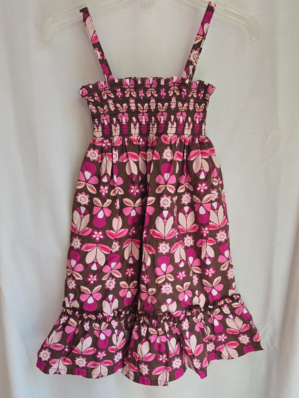 Girls Pink Floral Sundress